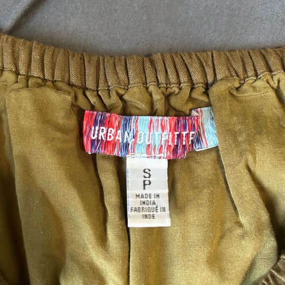 Urban Outfitters Dark Green Babydoll Dress w/ Side Cut Outs - Picture 3 of 4